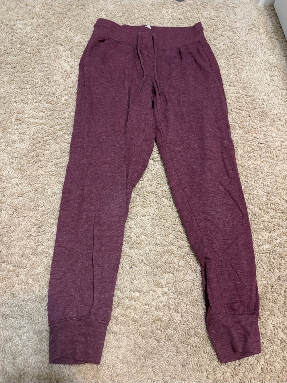 RBX Maroon Knit Jogger Pants